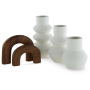Carterworth - White / Brown - Accessory Set (Set of 5), 6.63"