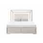 Clara - Full Bed With LED - Beige