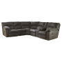 Tambo Right Arm Facing Loveseat With Console 2 Pc Sectional Pewter, 117"
