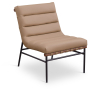 Burke - Faux Leather Accent Chair - Tan