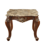 Shalisa - End Table - Marble & Walnut, 30"