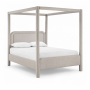Salina - Linen Textured Fabric Upholstered King Bed