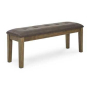 Urbinforte Large Upholstered Dining Room Bench Light Brown