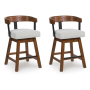 D594-224 - Cozyliving Furniture  - Ralene Upholstered Swivel Barstool (Set of 2)