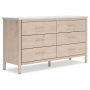 Cadmori - Two-Tone - Six Drawer Dresser, 63.54" Wide