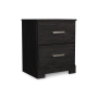Belachime - Charcoal - Two Drawer Night Stand