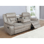 Greer - Upholstered Motion Reclining Sofa - Taupe, 87"