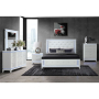 Alina - 5 Piece Full Bedroom Set With LED - White
