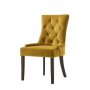 Farren - Side Chair (Set of 2) - Yellow Velvet & Espresso Finish