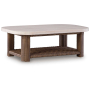 Dolan Creek Rectangular Cocktail Table Beige / Brown, 50"