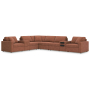 Cozymax - Spice - 8-Piece Sectional With Audio And Storage Consoles, 156"
