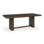 Radkin Rectangular Dining Room Table Burnished Brown, 84"