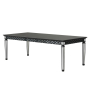 Varian II - Dining Table - Black & Sliver Finish, 90"