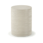 Nobi - Concrete End Table - Taupe - Beige, 13.5"