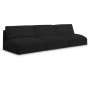 Ease - 3 Piece Modular Armless Sofa, 114"