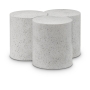 Dimple - 18" 3 Piece Modular Coffee Table - White Terazzo, 30"