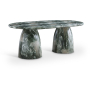 Cosenza - 78" Marble Finish Concrete Dining Table, 78"