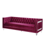Heibero - Sofa - Burgundy Velvet - 31", 89"