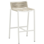 Maldives - Rope Outdoor Patio Bar Stool (Set of 2) - Cream
