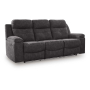 Brysonview Reclining Sofa Charcoal, 87"
