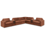 Cozymax - Spice - 8-Piece Sectional With 2 Audio System Consoles, 156"