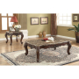 Devayne - Coffee Table - Marble & Dark Walnut, 58"