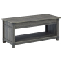 Freedan - Grayish Brown - Rect Lift Top Cocktail Table, 43.25"