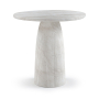 Venosa - 36" Concrete Indoor / Outdoor Bar Table - White, 36"
