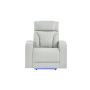 U8611 - Power Recliner With Power Headrest And LED - Silver - Pearl Silver