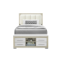 Emma - Full Bed With LED And USB - Light Brown /