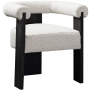 Barrel - Dining Chair - Black / Cream