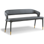 Destiny - Bench - Gray - Faux Leather