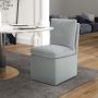 Accent Dining - Accent Dining Chair With Casters - Sapphire - Dark Gray
