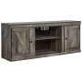 Wynnlow - Gray - LG TV Stand w/Fireplace Option