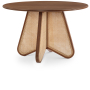 Butterfly - Dining Table - Brown - Dark Brown, 48"