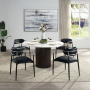 Jaramillo - Arm Chair (Set of 2) - Black Leatherette - Black