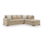 Bridgepoint 2-Piece Sectional With RAF Corner Chaise Almond
