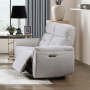 Eastre - Power Motion Loveseat With USB Port - Beige Chenille - Beige
