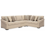 LadyMae 4-Piece Sectional Twill, 130"