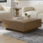 Artisan Home - Square Cocktail Table - Brown - Light Brown, 42"