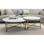 Zaidee - Nesting Table Set - Champagne, 37"