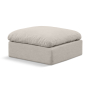 Indulge - Linen Ottoman