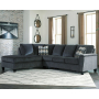 Abinger - Smoke - Left Arm Facing Chaise Sleeper 2 Pc Sectional