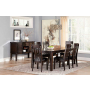 Haddigan - Dark Brown - 8 Pc. - Extension Table, 6 Side Chairs, Server