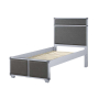 Orchest - Twin Bed - Gray PU & Gray - 51"