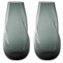 Beamund - Teal Blue - Vase (Set of 2) - 13", 6"