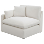 Hobson - Upholstered LAF Chair - Ivory, 42"
