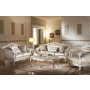 Chantelle - Sofa - Rose Gold PU/Fabric & Pearl, 84"