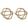Laddington - Antique Brass Finish - Sculpture (Set of 2), 8.63"