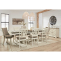 Bolanburg - Brown / Beige - 12 Pc. - Dining Table, 4 Side Chairs, 2 UPH Side Chairs, Bench, Server, 2 Cabinets
